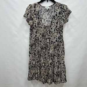 True Craft Dress Women’s Large Multicolor Scoop Neck Floral Viscose